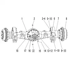 Disc brake - Блок «Final drive assembly E2-2907001308»  (номер на схеме: 10)