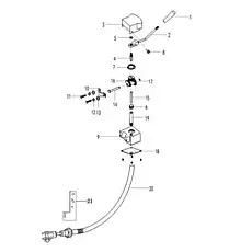 Retaining ring 10.KH-003 - Блок «LG953 transmission control shaft D4-4110000172»  (номер на схеме: 17)