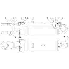 Screw GB70.1-M8*25-8.8 - Блок «Lift arm cylinder 3713CH F14-4120002418»  (номер на схеме: 17)