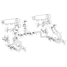 Flange half LGB117-310490 - Блок «Lift arm cylinder assembly F3-2913001229»  (номер на схеме: 9)