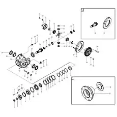 Roller bearing GB297-32216 - Блок «Rear axle main drive assembly E7-2909000876»  (номер на схеме: 23)