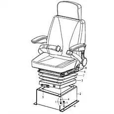 Driver seat LG01A - Блок «Seat assembly (321013) L4-2930000761»  (номер на схеме: 3)