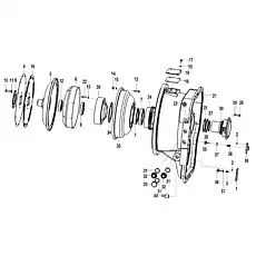 Aluminium wheel YJSW315-8-8 - Блок «Гидротрансформатор YJSW315-8A (43237) B3-4110000483»  (номер на схеме: 20)