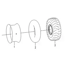 Inner tube 23.5-25-16PR-TL516 - Блок &laquo;Шина&raquo;  (номер на схеме: 2)