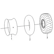 Inner tube 23.5-25-20PR-L5 - Блок &laquo;Шина&raquo;  (номер на схеме: 2)