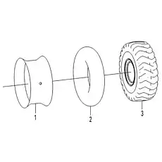 Tyre 23.5-25-16PR-TT508 - Блок &laquo;Шина&raquo;  (номер на схеме: 3)