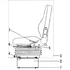 SEAT BEARER - Блок «Сиденье в сборе (321013)»  (номер на схеме: 2)