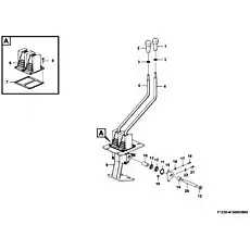 Nut M8RM-001 - Блок «Control mechanism (130501) F1230-4120003865»  (номер на схеме: 19)