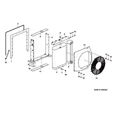 Rubber mat LY-LG953N-2A-00-007 - Блок «Cooling unit (321002) A0390-4110002233»  (номер на схеме: 16)