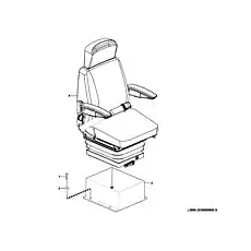 Seat support - Блок «Driver seat assembly L3000-2930000800.S»  (номер на схеме: 2)