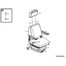 Screw GB70.1-M8*25EpZn-8.8 - Блок «Driver seat assembly LG01C(321013) L3010-4190002279»  (номер на схеме: 3)