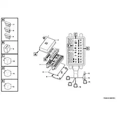 Fuse ATS 10A - Блок «Fuse and relay unit (330602) P4320-4130001873»  (номер на схеме: 4)