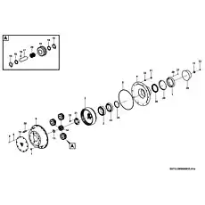 Roller bearing GB297-32221 - Блок «Hub reduction E0912-2909000915.A1d»  (номер на схеме: 2)