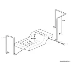 Hand rail - Блок «Left bench group M3430-2934002343.S»  (номер на схеме: 1)