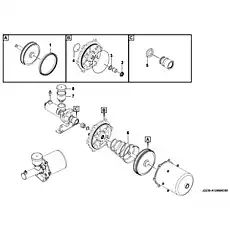 Sealing ring kit - Блок «Pneumatic cylinder assembly (340201) J2230-4120006350»  (номер на схеме: 1)