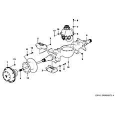 Rear axle assembly E0910-2909000875.A
