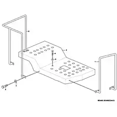 Hand rail - Блок «Right bench group M3440-2934002344.S»  (номер на схеме: 6)