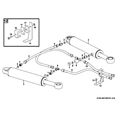 Steering cylinder assembly I2100-2921000101.A1b
