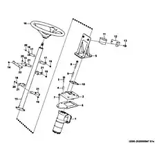 Steering column LG20-ZXZ-19 - Блок «Steering gear assembly I2000-2920000947.S1e»  (номер на схеме: 15)