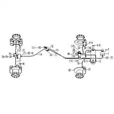 BRAKE VALVE LY60F - Блок «Рабочая тормозная система»  (номер на схеме: 13)