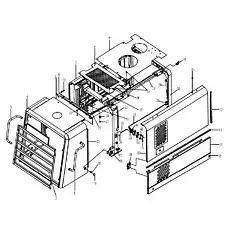 SHORT LINK(LEFT) - Блок «Капот дизельного двигателя в сборе»  (номер на схеме: 34)