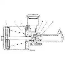 Sealing ring kit - Блок &laquo;Усилитель тормоза&raquo;  (номер на схеме: 1)