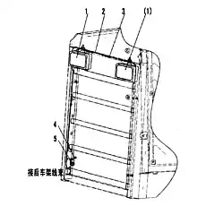 Cable harness - Блок «Электрическая система в сборе - Задний капот»  (номер на схеме: 2)