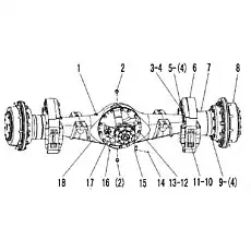 Disc brake - Блок «A512 Завершающий привод в сборе 1»  (номер на схеме: 7)