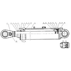 Sealing ring kit - Блок «Цилиндр подъемного рычага 3713H»  (номер на схеме: 2)