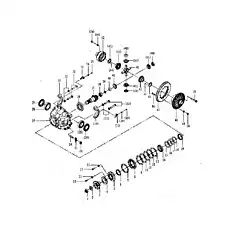 Roller bearing GB283-NUP2307 - Блок «Задняя ось главного привода в сборе»  (номер на схеме: 33)