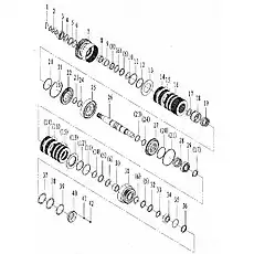 SCREW GB70.1-M8*25-8.8 - Блок «Гидравлическая муфта K12»  (номер на схеме: 42)