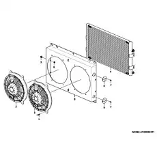 Cooler core assembly gsssgkz12-4.5c-20-10 GB845-85 ST4.2%x16 - Блок «Condenser assembly N3562-4130002211 (330112)»  (номер на схеме: 7)