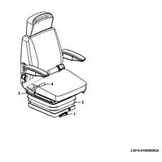 Control slide XFZY-2-02 - Блок «Driver seat L3010-4190000924 LG01 (321013)»  (номер на схеме: 3)