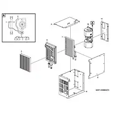 Heat exchanger core 23210088 - Блок «Evaporator assembly N3571-4190003273 (410706)»  (номер на схеме: 7)