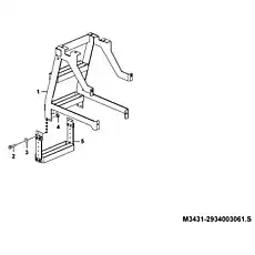 Foot step - Блок «Ladder M3431-2934003061.S»  (номер на схеме: 5)