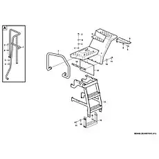Foot step - Блок «Left bench group M3440-2934001541.A1c»  (номер на схеме: 15)