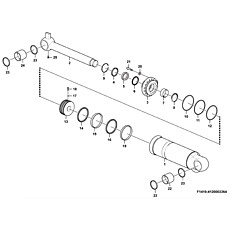 Tilt cylinder F1410-4120002264 (3713CH)