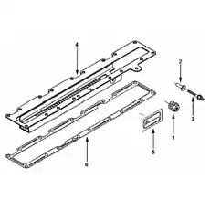 GASKET,INT MANIFOLD D3936993 - Блок «Помощник, запуск подогрева воздуха»  (номер на схеме: 6)