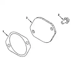 GASKET,HYDRAULIC PUMP C154916 - Блок «DF9159 Установка, FRO GER TRA AC»  (номер на схеме: 1)