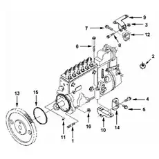 SCREW, HEX FLANGE HEAD C3920622 - Блок «FP90636 Установка топливного насоса»  (номер на схеме: 8)