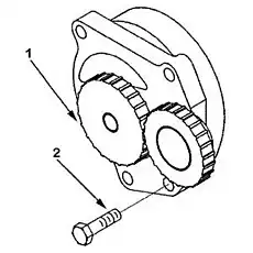 SCREW,HEXAGON HEAD CAP Q150B0830 - Блок «Смазочный масляный насос»  (номер на схеме: 2)