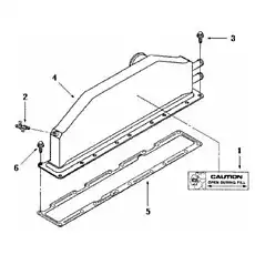 GASKET,INT MANIFOLD D3936993 - Блок «Переохладитель»  (номер на схеме: 5)