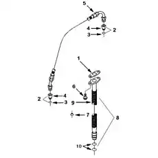 CONNECTOR,FEMALE C3415328 - Блок «TP97293 Водопровод турбокомпрессора»  (номер на схеме: 4)