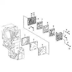 COVER PLATE 4644306508 - Блок «Система переключения передач 4644 106»  (номер на схеме: 8)