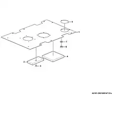 Cover plate   - Блок «Cover plate A0101-2901005147.S1a»  (номер на схеме: 1 )