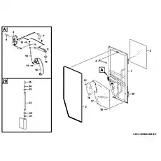 Door framework assembly   - Блок «Door L2914-2929001800.S1f»  (номер на схеме: 1 )