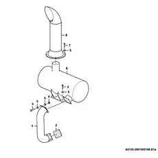 Washer  GB97.1-10flZnyc-300HV-480 - Блок «Exhaust system A0120-2901005168.S1a»  (номер на схеме: 5 )