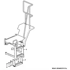 Washer  GB96.1-10flZnyc-300HV-480 - Блок «Foot step assembly M3431-2934003707.S1a»  (номер на схеме: 3 )