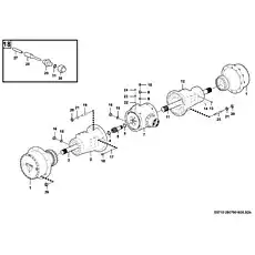 Washer  JB1002-16-T2 - Блок «Front axle assembly E0710-2907001830.S2b A35W-1»  (номер на схеме: 17 )