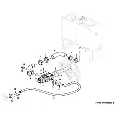 Clamp  JB8870-d90 - Блок «Hydraulic pump F1100-2911001212.S»  (номер на схеме: 7 )